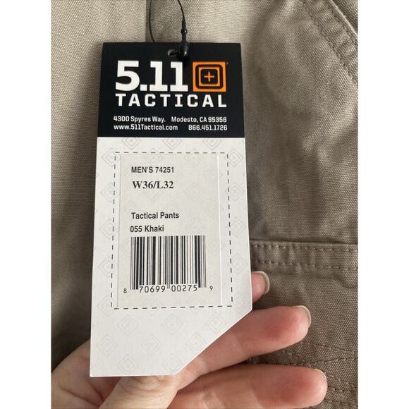 5.11 Tactical Pants Men's NEW Khaki Pants 36X32 Utility - Picture 5 of 6